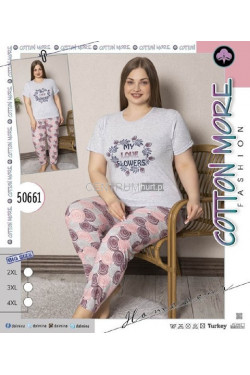 Piżama damska Turecka (2X-4XL) 50661