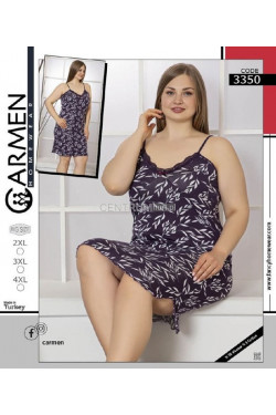 Koszula nocna wiskoza Turecka (2XL-4XL) 3350