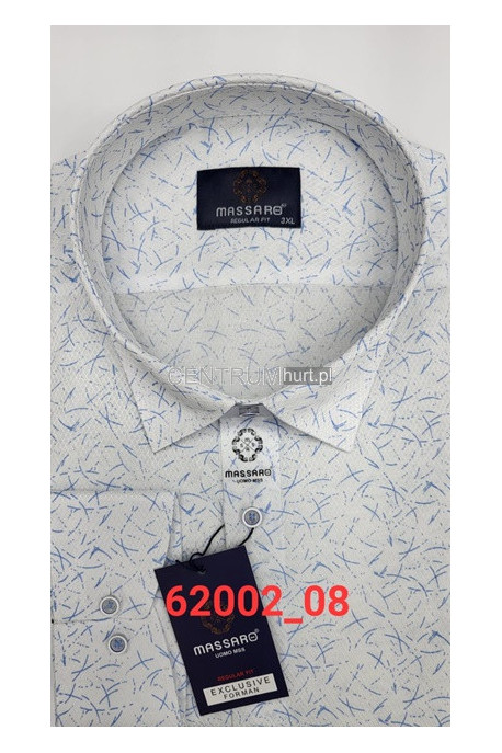 Koszula męska długi rękaw Turecka (3XL-6XL) 62002-08