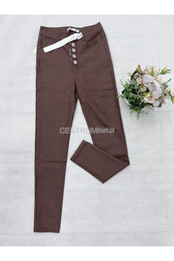 Spodnie skórzane damskie (34-42) C9172-5