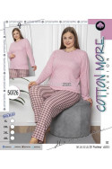 Piżama ciepło damska Turecka (XL-4XL) 507