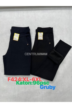 Spodnie damskie (XL-6XL) F424
