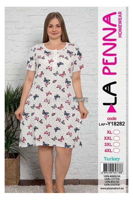 Koszula nocna damska Turecka (XL-4XL) Y18