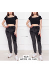 Spodnie damskie dresowe welur (S-XL) 2411