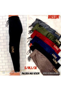 Spodnie damskie dresowe welur (S-XL) CH866