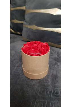 Flower box mydlane róże 1246