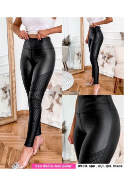 Spodnie skórzane damskie (S/M-L/XL) 8939