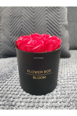 Flower box mydlane róże 2736