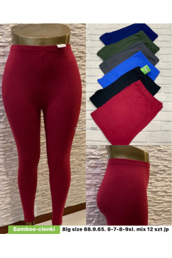 Leginsy damskie bambusowe (6XL-9XL) 88-9-65