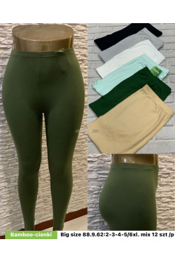 Leginsy damskie bambusowe (2XL-6XL) 88-9-62