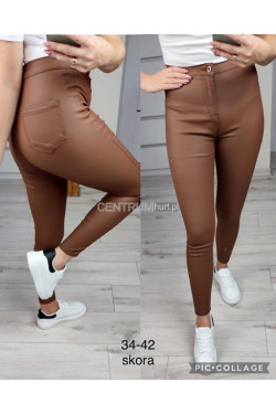 Spodnie skórzane damskie (34-42) 4378