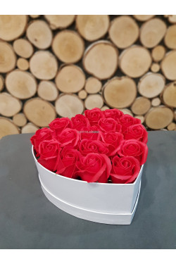 Flower box mydlane róże 3009
