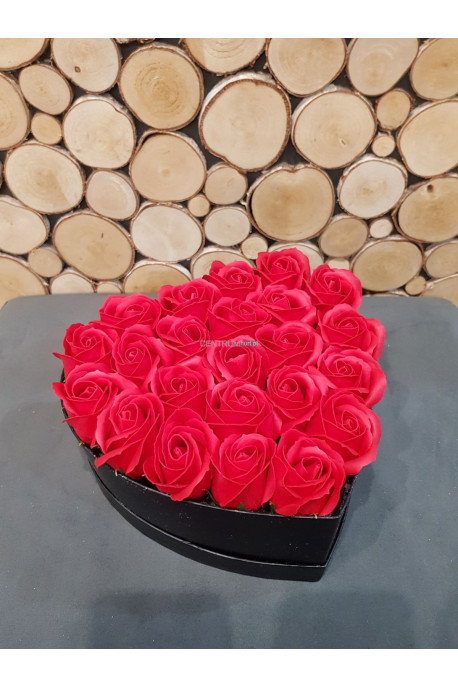 Flower box mydlane róże 3011