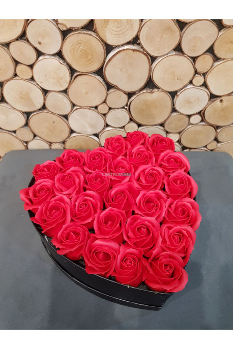 Flower box mydlane róże 3013