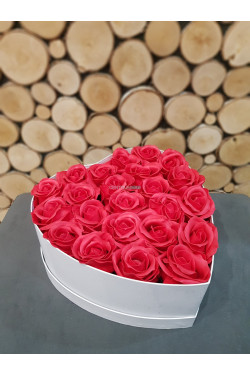 Flower box mydlane róże 3015