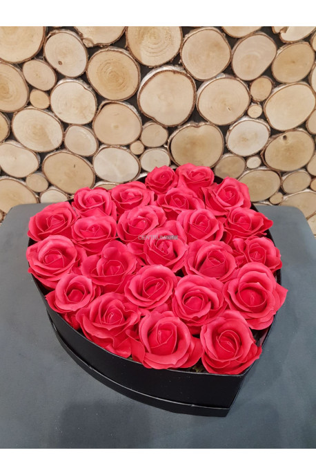 Flower box mydlane róże 3015