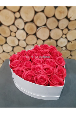 Flower box mydlane róże 6506