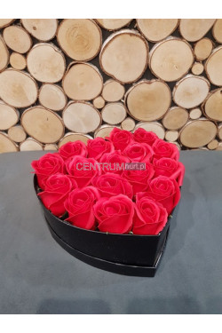 Flower box mydlane róże 6511