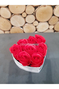 Flower box mydlane róże 6518