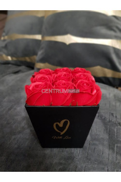 Flower box mydlane róże 9149