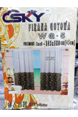 Firanka gotowa 2 SZTUKI 145 X 180 WG-5