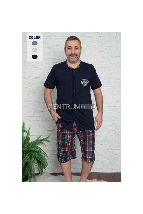 Pidżama turecka POPIEL (XL-4XL) 23258