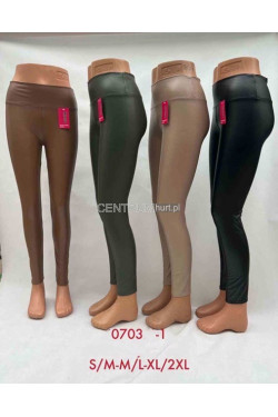 Spodnie skórzane damskie (S-2XL) 0703-1