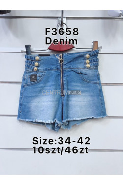 Szorty jeansowe damskie (34-42) F3658
