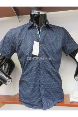 Koszula męska krótki rękaw Turecka (M-3XL) 4930