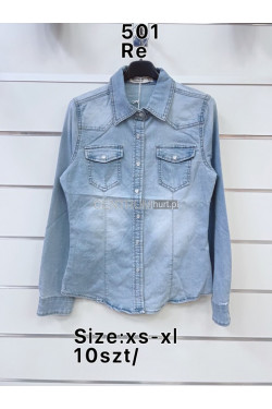 Koszula jeansowa damska (XS-XL) 501