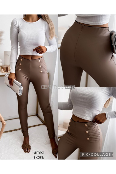 Spodnie skórzane damskie (S-XL) 40