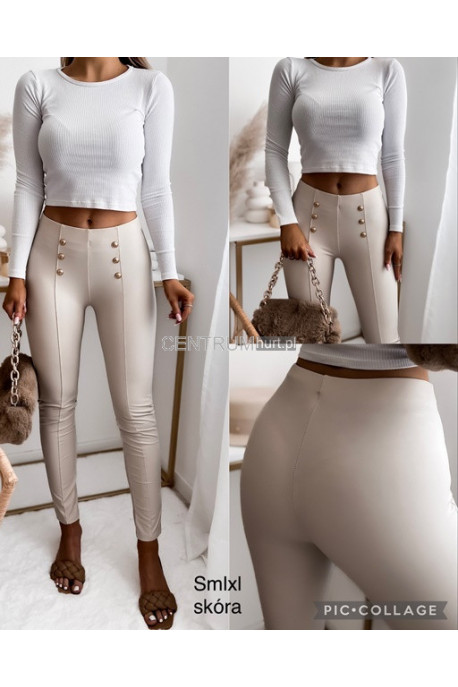 Spodnie skórzane damskie (S-XL) 40