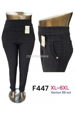 Spodnie damskie (XL-6XL) F447