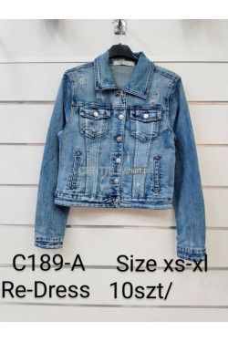 Kurtka jeansowa damska (XS-XL) C189-A