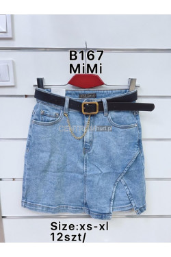 Spódnica jeansowa damska (XS-XL) B167