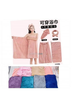 Komplet Ręcznik do sauma 4 częściowy 6 kolor (100x140) TH-3790