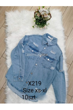 Koszula jeansowa damska (XS-XL) X219