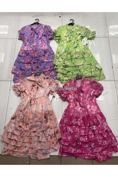 Sukienki dziewczęce KOLOR DO WYBORU (4-14) 02