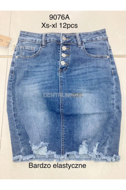 Spódnica jeansowa damska (XS-XL) 9076A