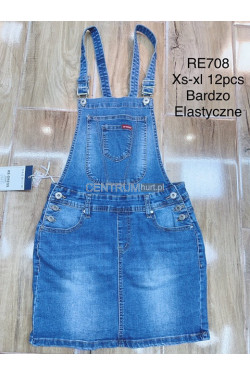 Ogrodniczki jeansowe damskie (XS-XL) RE708