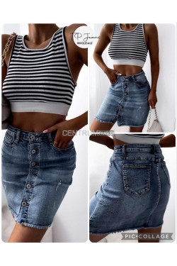 Spódnice jeansowe damskie (XS-XL) 1533