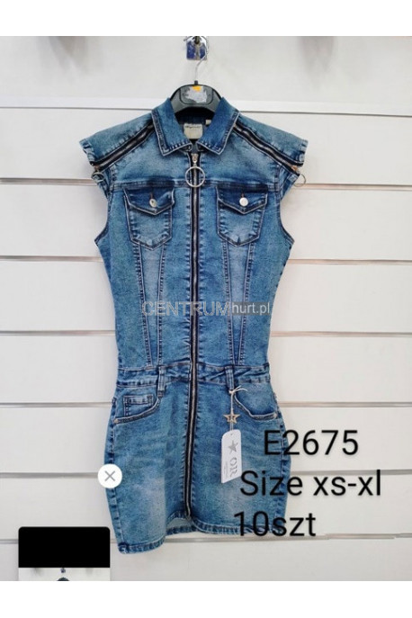Kombinezon jeansowe damskie (XS-XL) E26