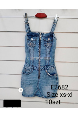 Kombinezon jeansowe damskie (XS-XL) E2682