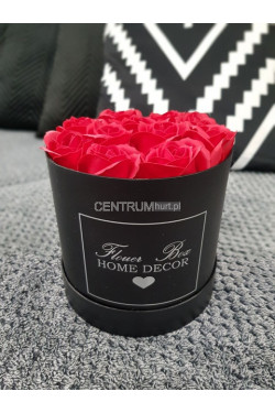 Flower box z pachnących róż mydlanych 7897