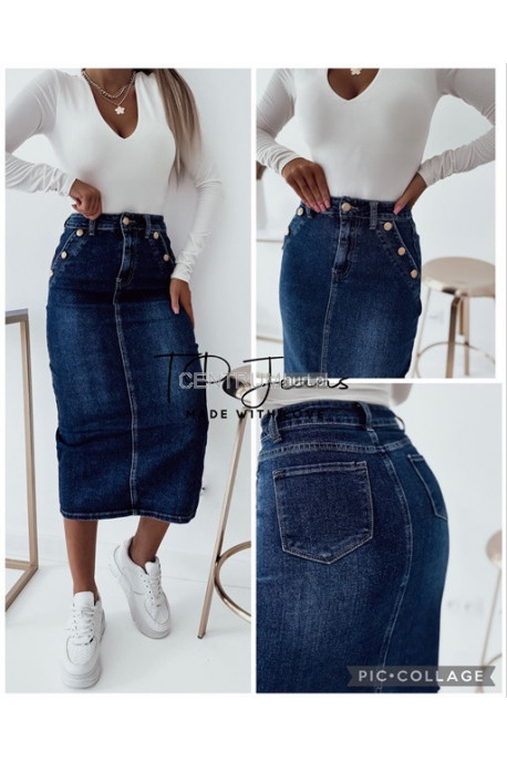 Spódnica jeansowa damska (XS-XL) 40