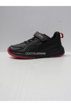 Buty sportowe chłopięce (31-36) A126 BLACK/RED