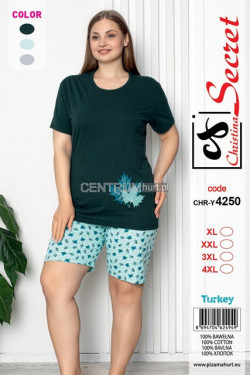 Piżama damska Turecka (XL-4XL) 4250