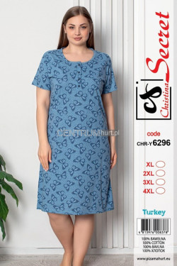 Koszula nocna damska Turecka (XL-4XL) 6296