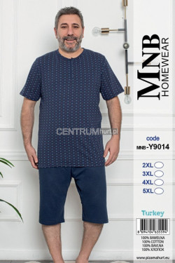 Piżama męska Turecka (XL-4XL) 9014