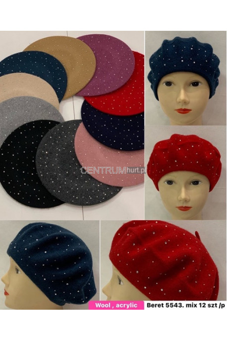 Beret damskie zimowe 40